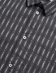 Wood Wood - Timothy Tattoo Stripe Shirt - kasdienio stiliaus marškiniai - black stripes - 3