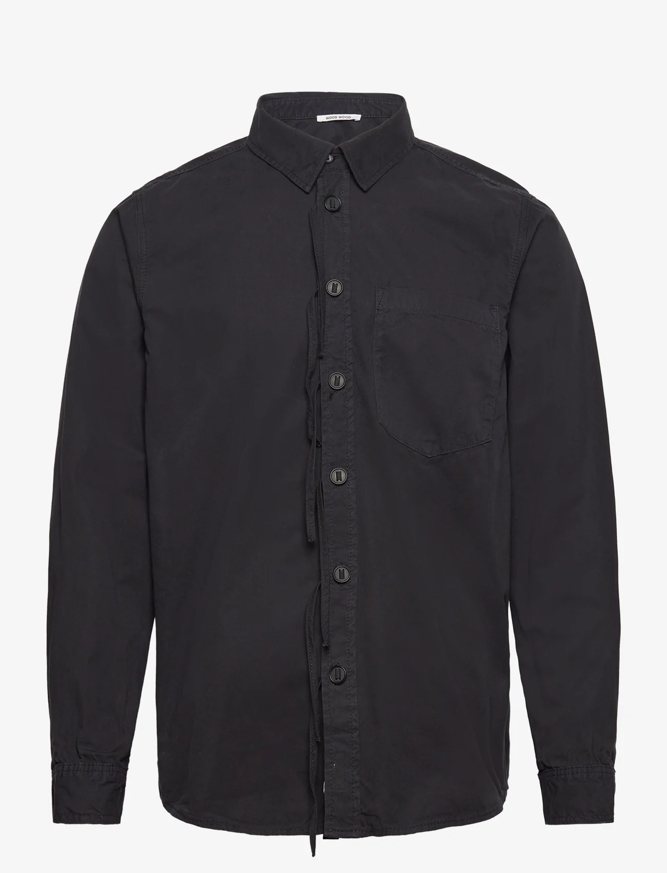 Wood Wood - Aster Shirt - podstawowe koszulki - black - 0