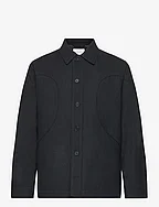 Clive Panelled Shirt - BLACK