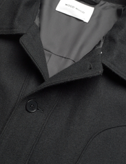 Wood Wood - Clive Panelled Shirt - wool jackets - black - 2