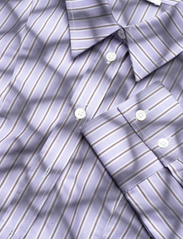 Wood Wood - Grace poplin shirt - långärmade skjortor - azure blue stripes - 4