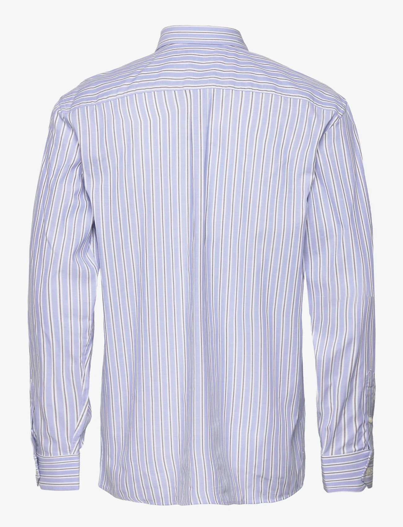 Wood Wood - Nico Poplin Shirt - tavalised t-särgid - azure blue stripes - 1