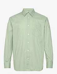 Wood Wood - Nico Poplin Shirt - tavalised t-särgid - frosty - 0