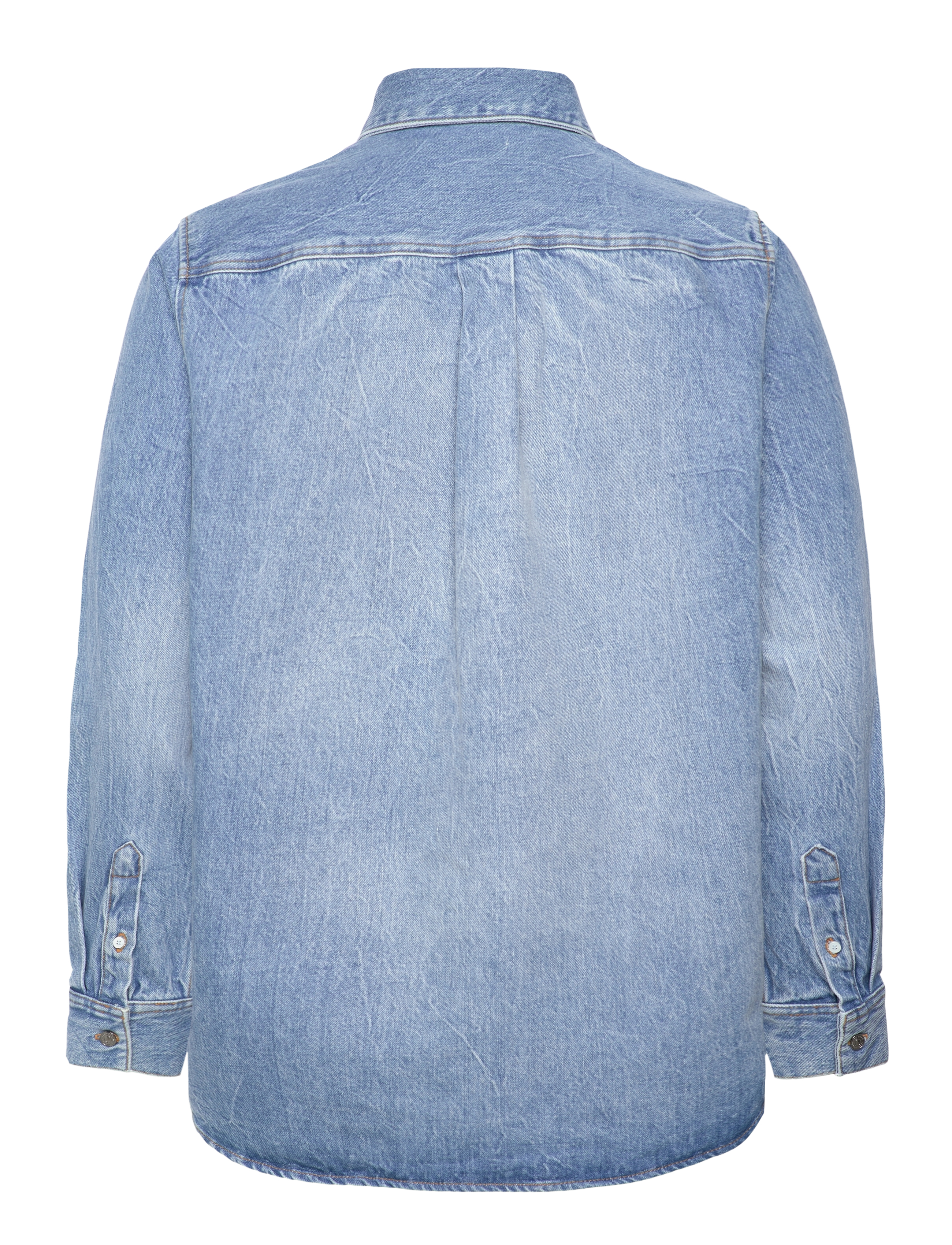 WOOD WOOD - Zaman Denim Shirt - heavy rinse wash - 1