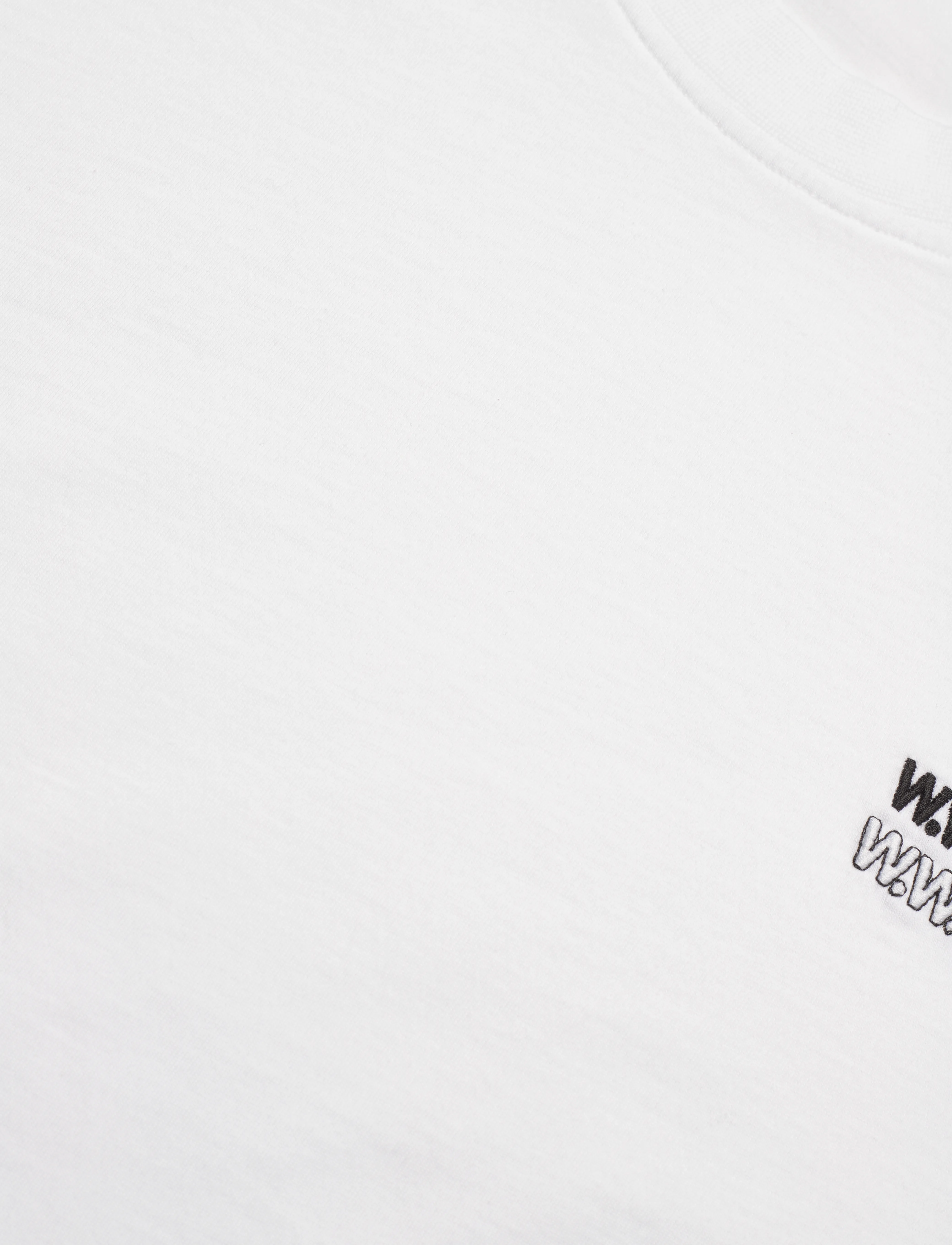 WOOD WOOD - Bobby double logo T-shirt - white - 2