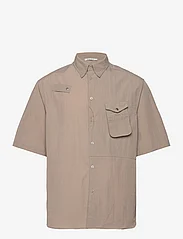 Wood Wood - Jaxson Fisherman Shirt - peruskauluspaidat - khaki - 0
