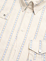 Wood Wood - Jaxson Fisherman Shirt - marškiniai trumpomis rankovėmis - white floral jacquard - 3