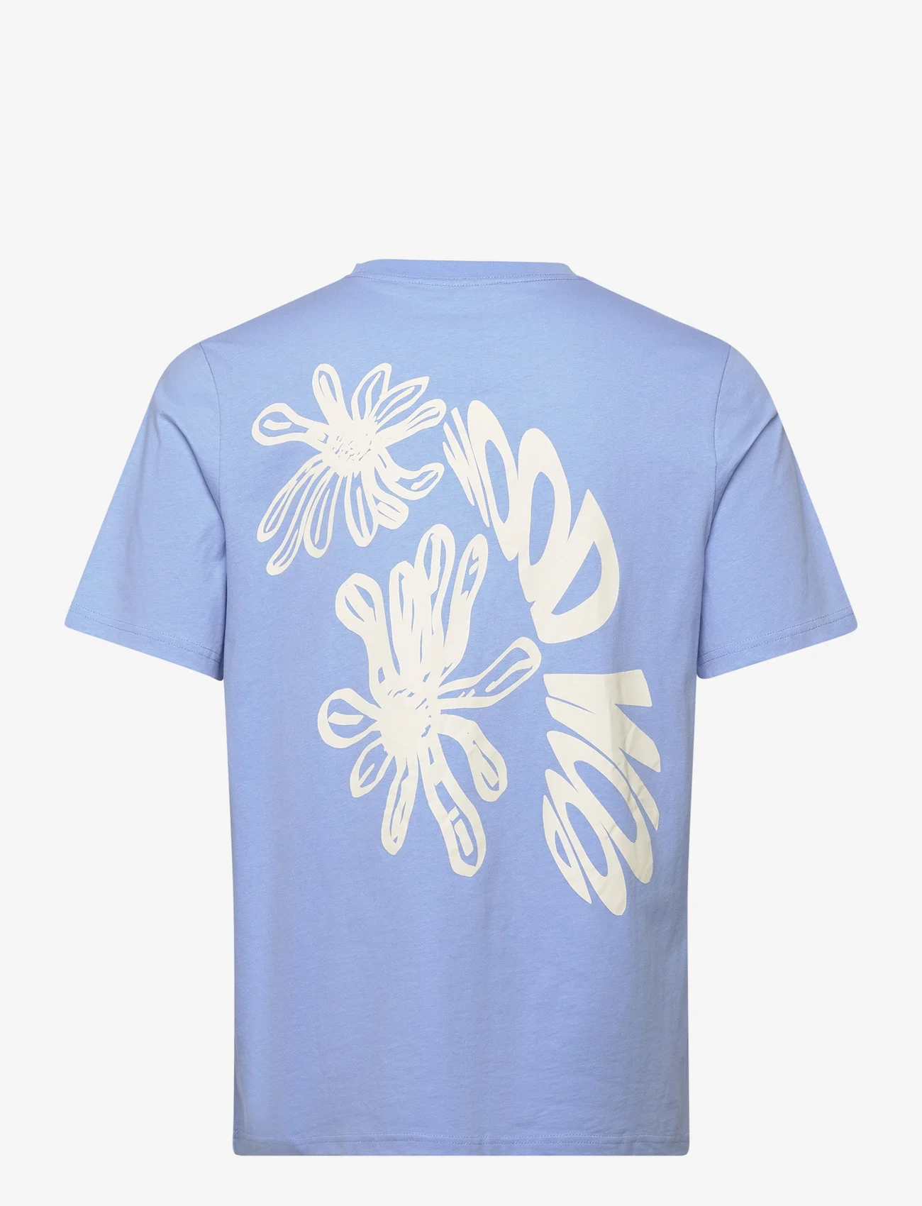 Wood Wood - Bobby Flowers T-shirt GOTS - kortärmade t-shirts - cloudy - 1