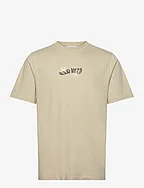 Bobby Flowers T-shirt GOTS - TAUPE BEIGE
