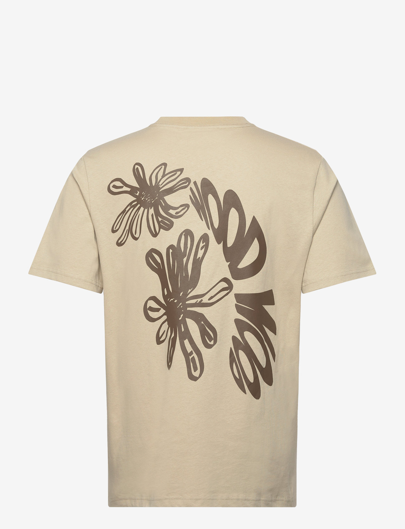 WOOD WOOD - Bobby Flowers T-shirt GOTS - kurzärmelig - taupe beige - 1