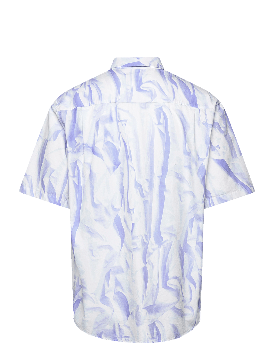 WOOD WOOD - Aaron SS Shirt - kurzarmhemden - creased print aop - 1