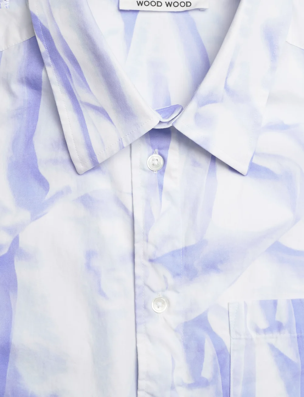 WOOD WOOD - Aaron SS Shirt - short-sleeved shirts - creased print aop - 2
