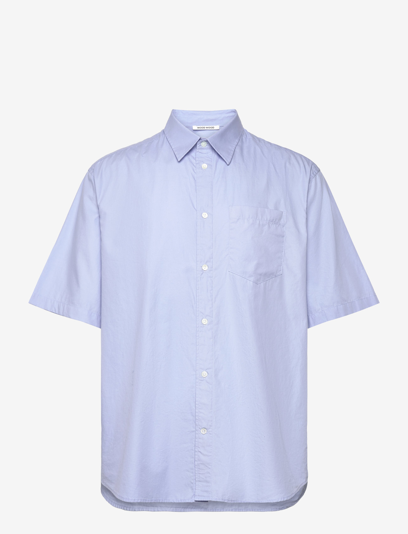WOOD WOOD - Aaron SS Shirt - frost blue - 0