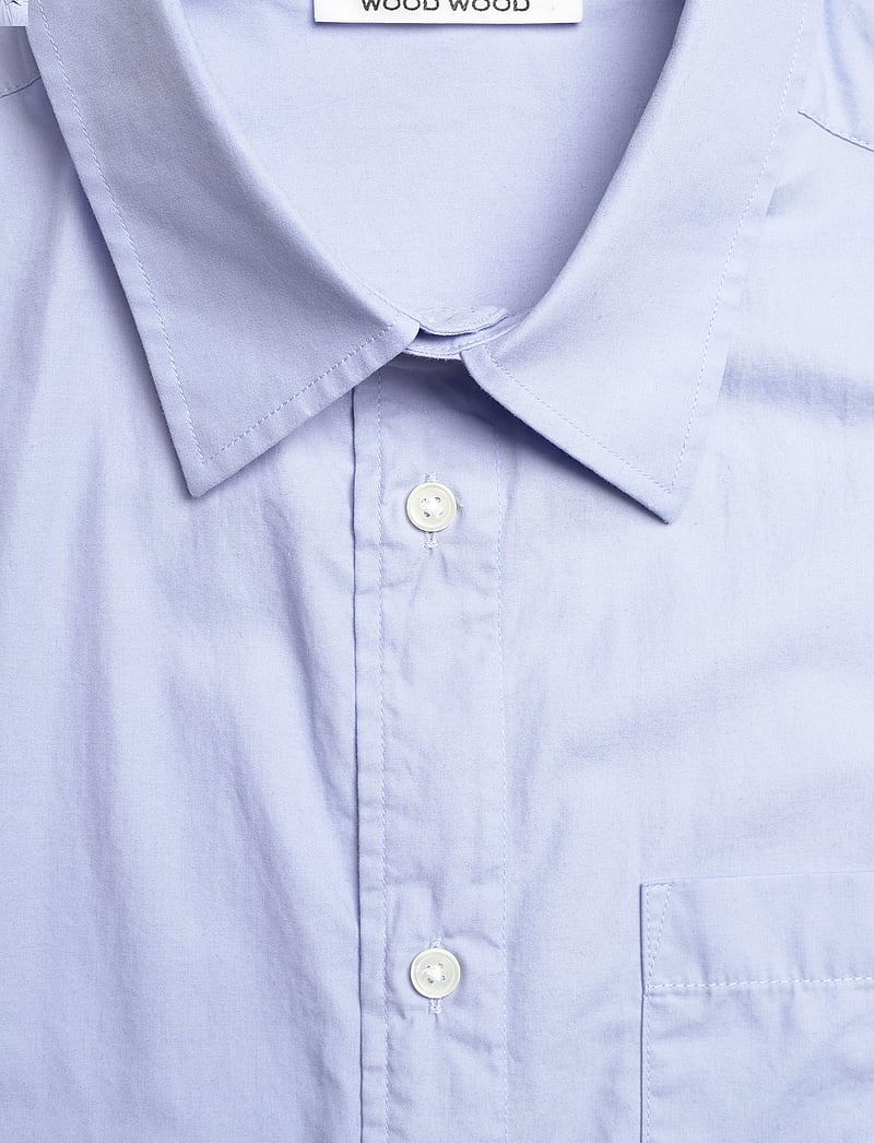 WOOD WOOD - Aaron SS Shirt - kurzarmhemden - frost blue - 2