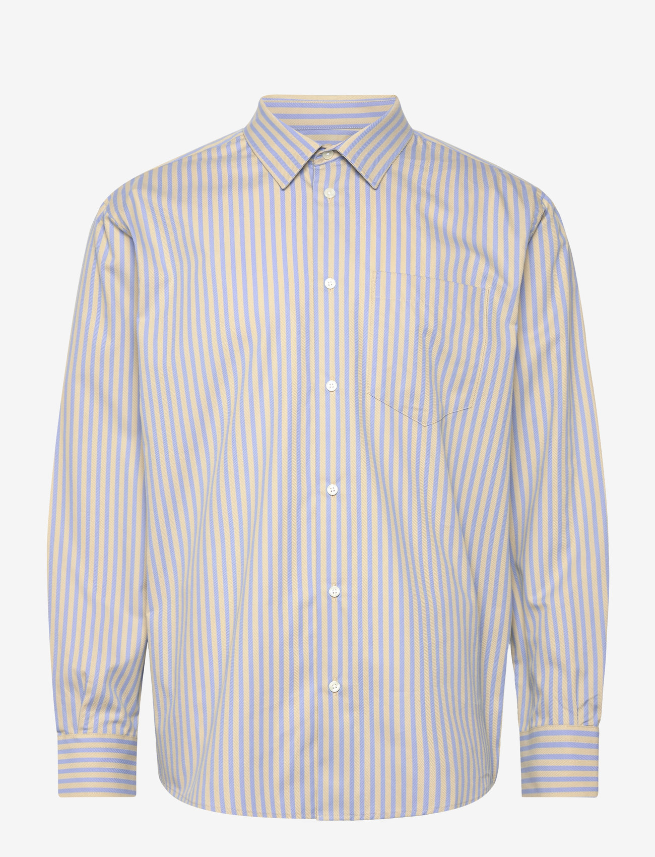 WOOD WOOD - Nico Poplin Shirt - gestreepte overhemden - frosty pinstripe - 0