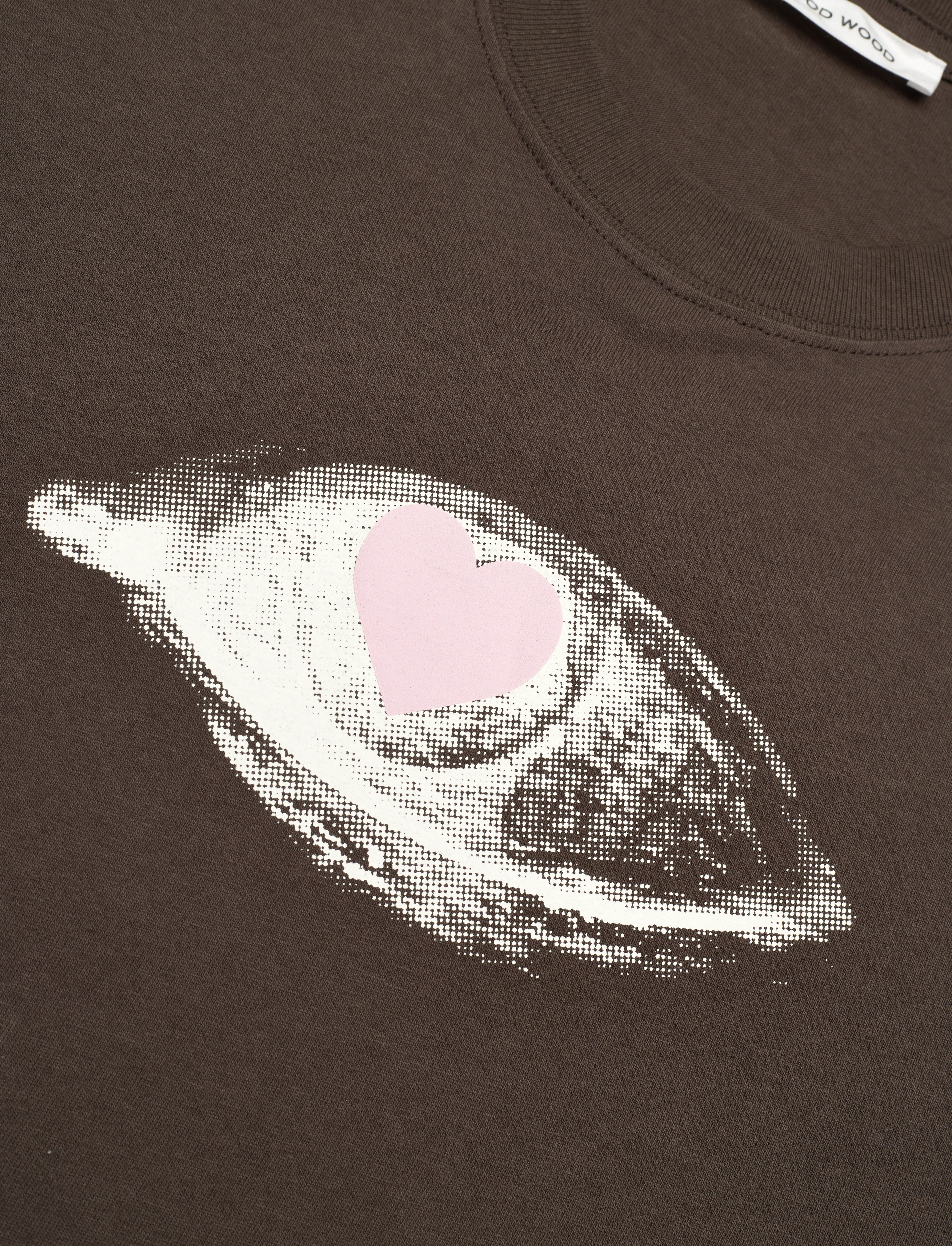 WOOD WOOD - Bobby Eye Heart T-shirt GOTS - mahogany - 2