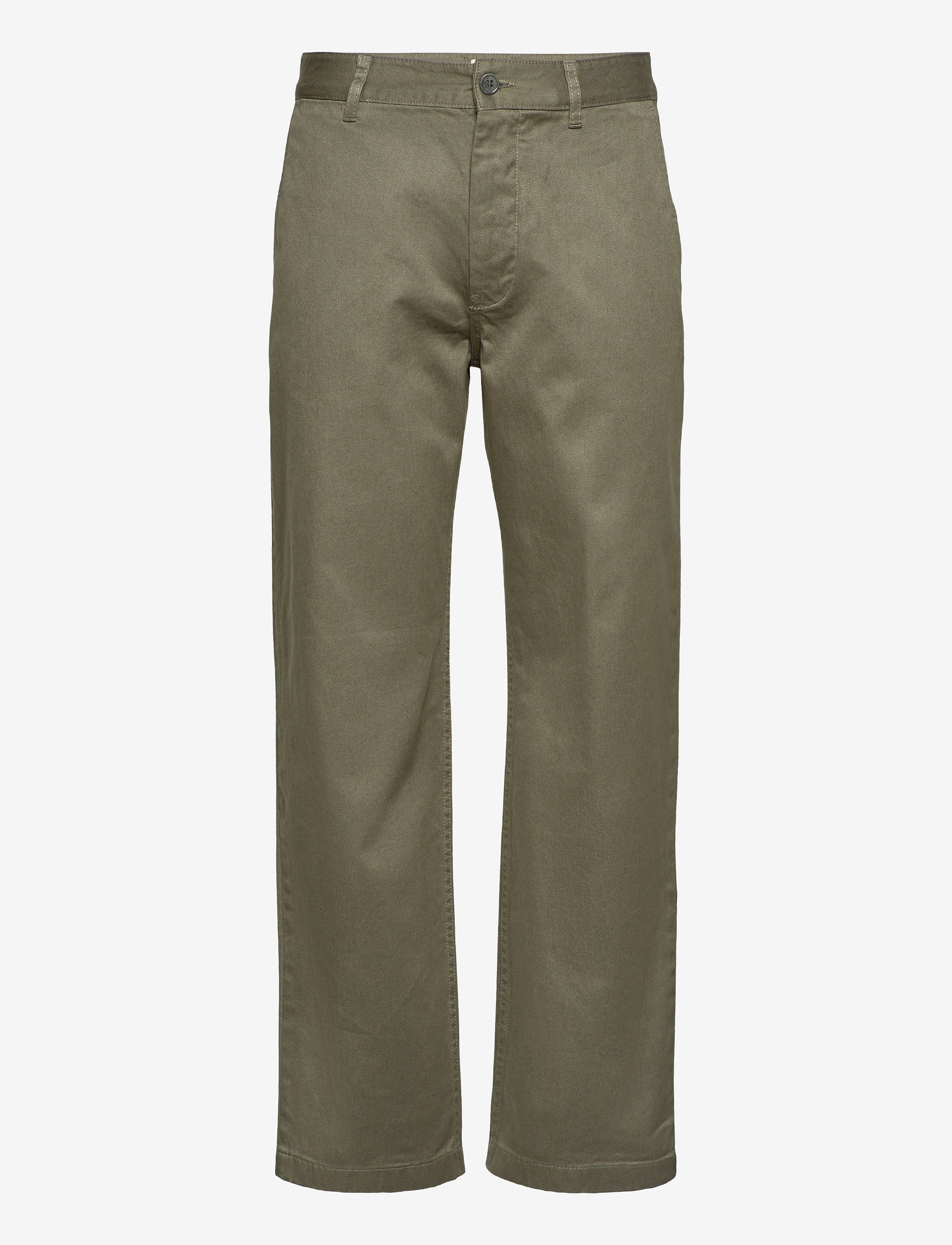 WOOD WOOD Stefan classic trousers - Wood Wood - OLIVE / green