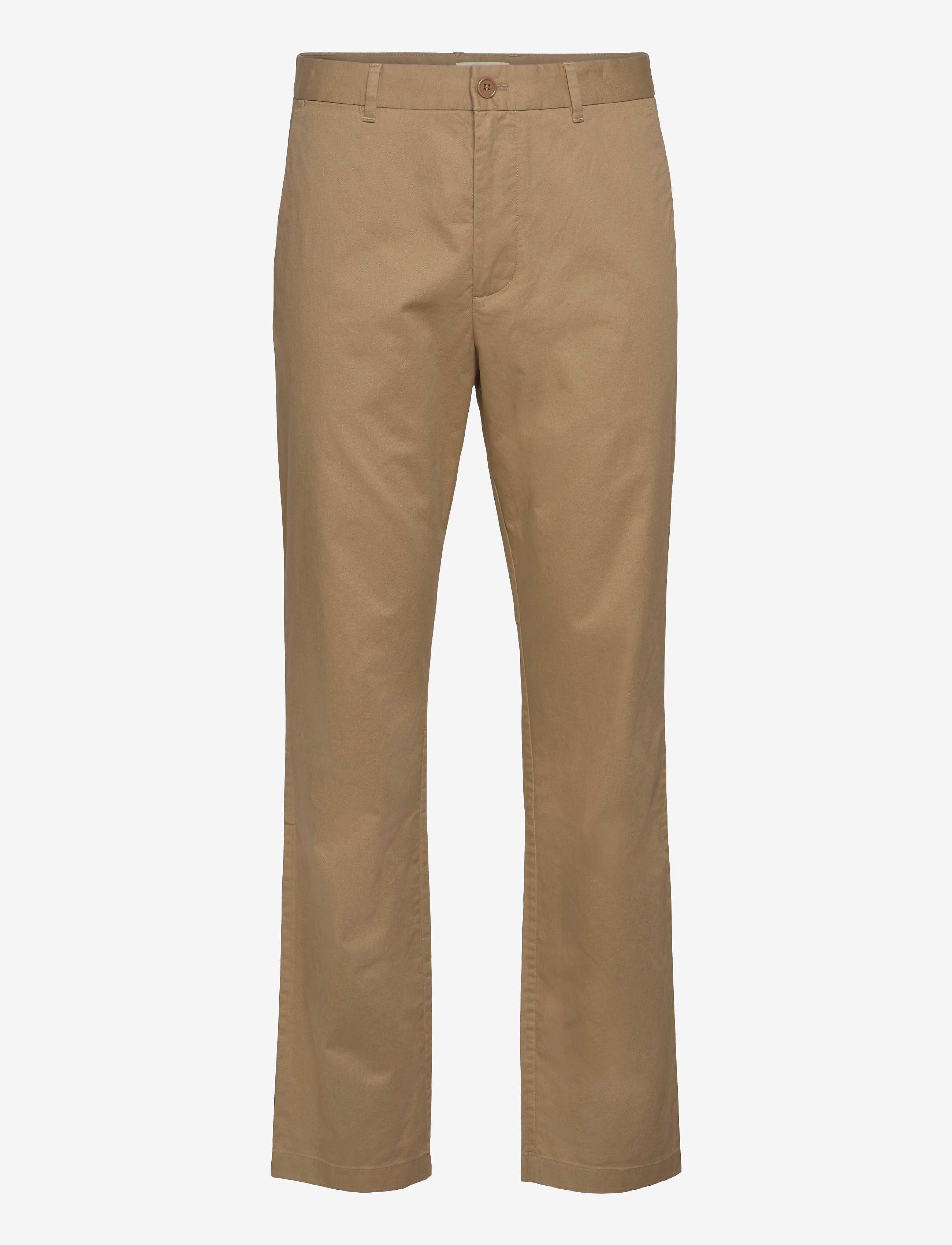 WOOD WOOD Marcus light twill trousers - Odzież - KHAKI / beige