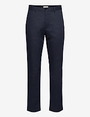 Wood Wood - Marcus light twill trousers - basic shirts - navy - 0
