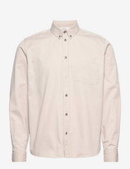 Wood Wood - Andrew classic denim shirt - denimskjorter - light sand - 0