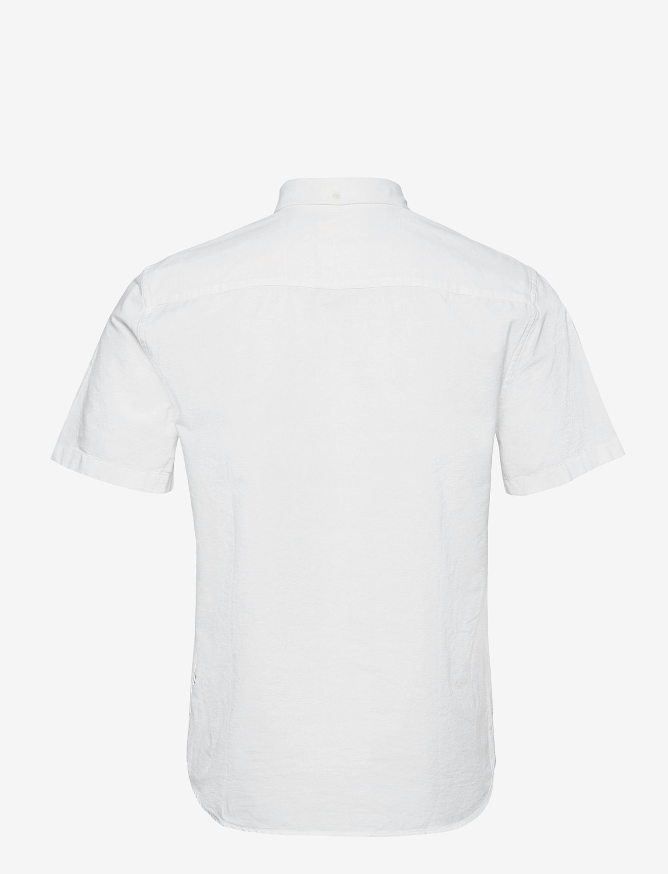 Wood Wood - Michael oxford shirt SS - marškinėliai trumpomis rankovėmis - bright white - 1