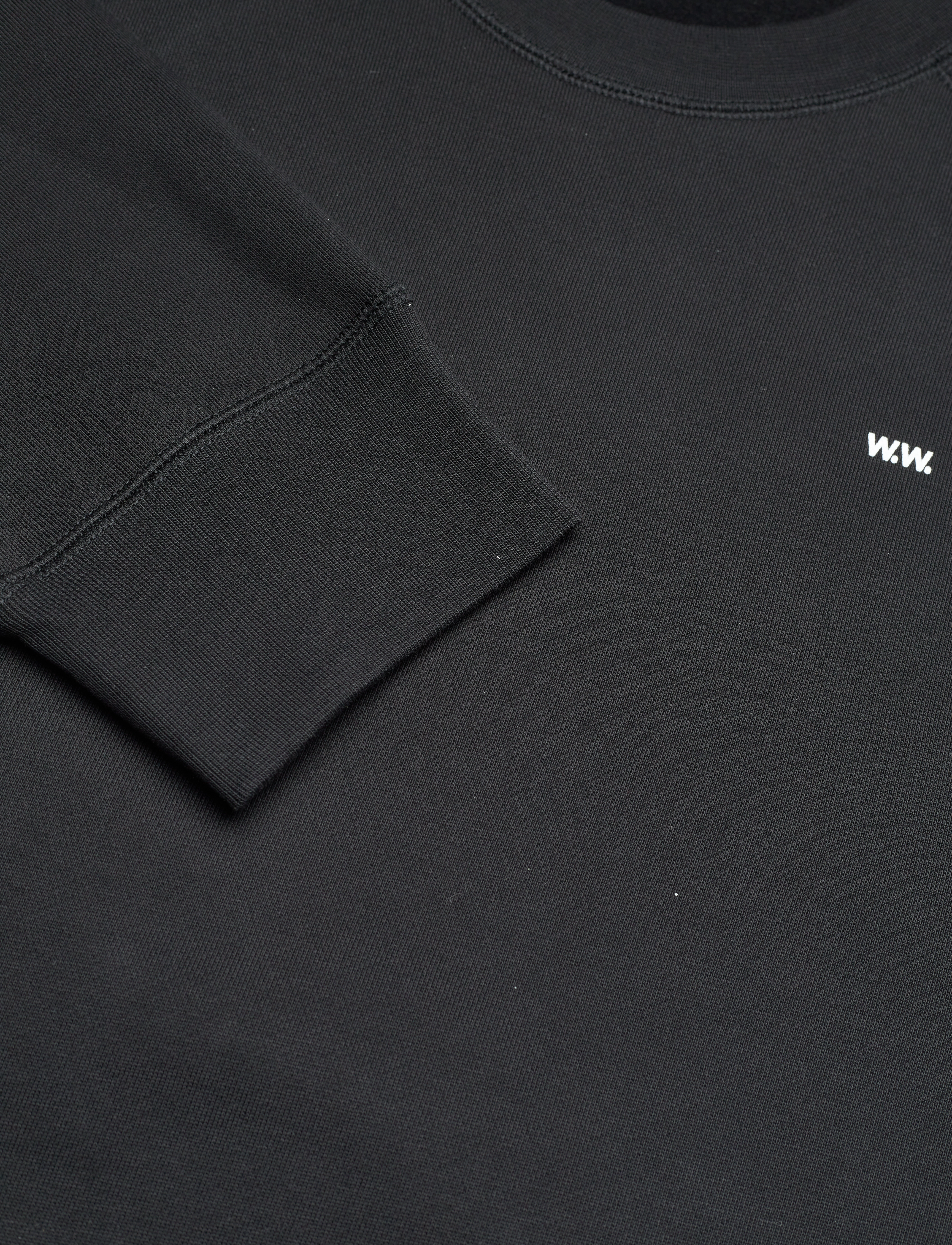 WOOD WOOD - Hester classic sweatshirt GOTS - nach stil kaufen - black - 2