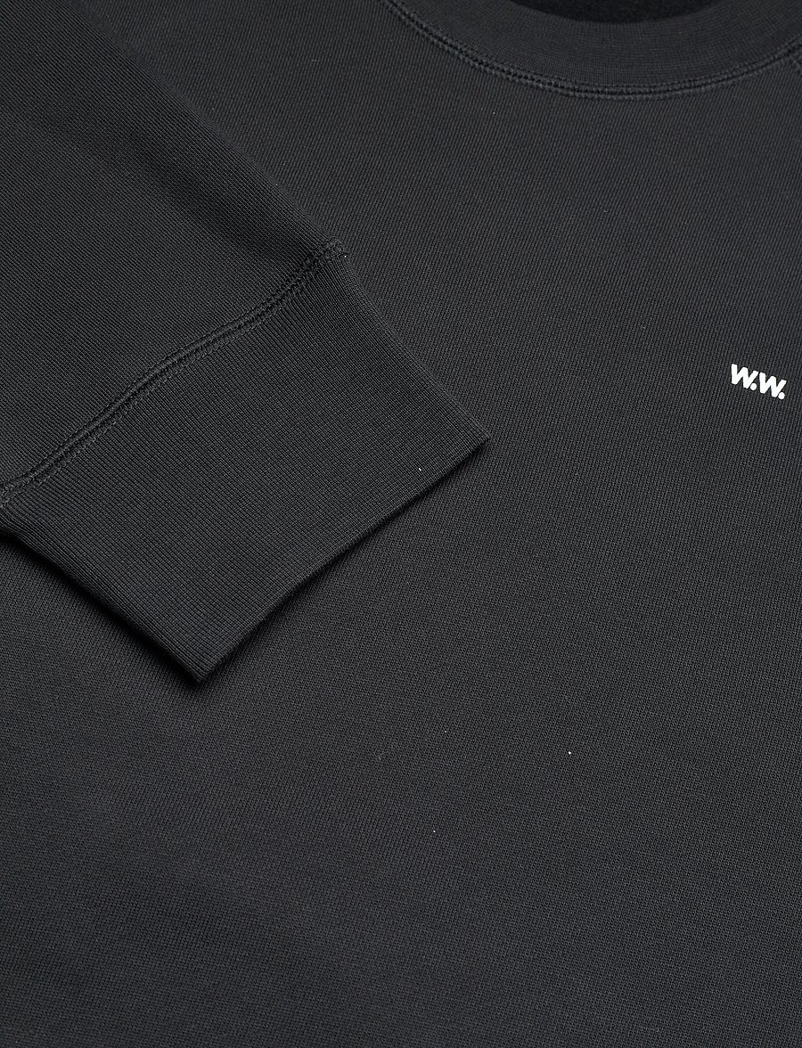 WOOD WOOD - Hester classic sweatshirt GOTS - nach stil kaufen - black - 2