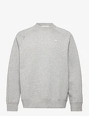 Wood Wood - Hester classic sweatshirt - huvtröjor - grey melange - 0