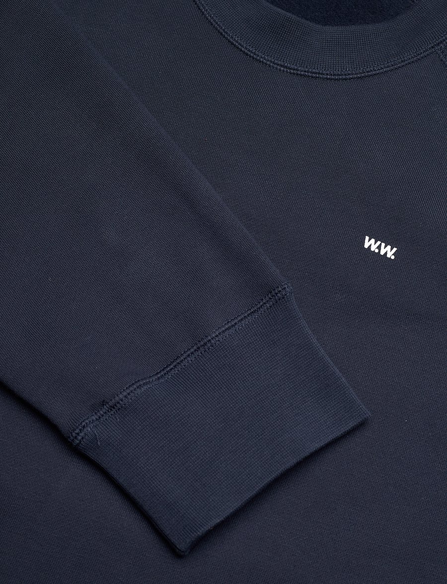 WOOD WOOD - Hester classic sweatshirt GOTS - nach stil kaufen - navy - 2