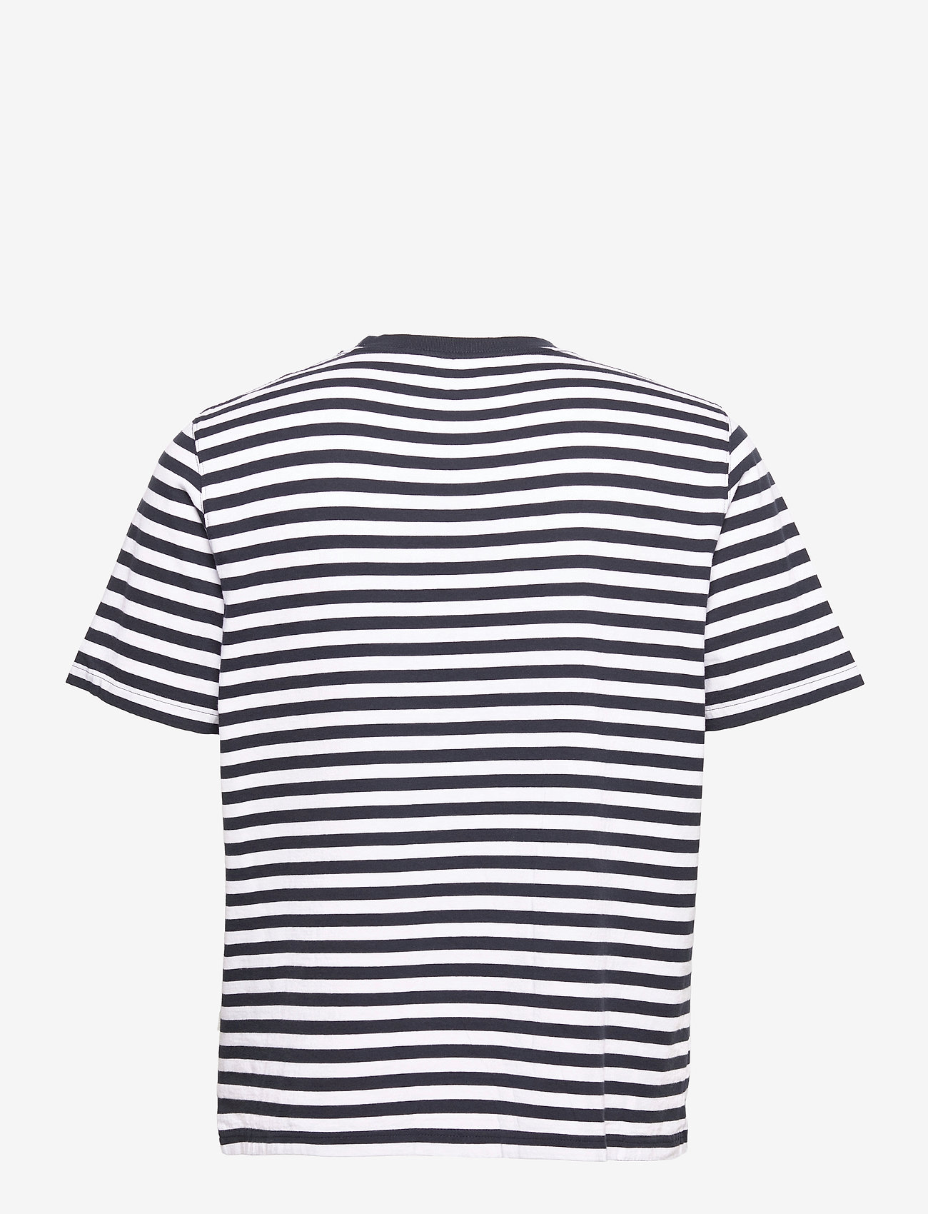 Wood Wood - Sami classic stripe T-shirt - kortärmade t-shirts - navy stripes - 1