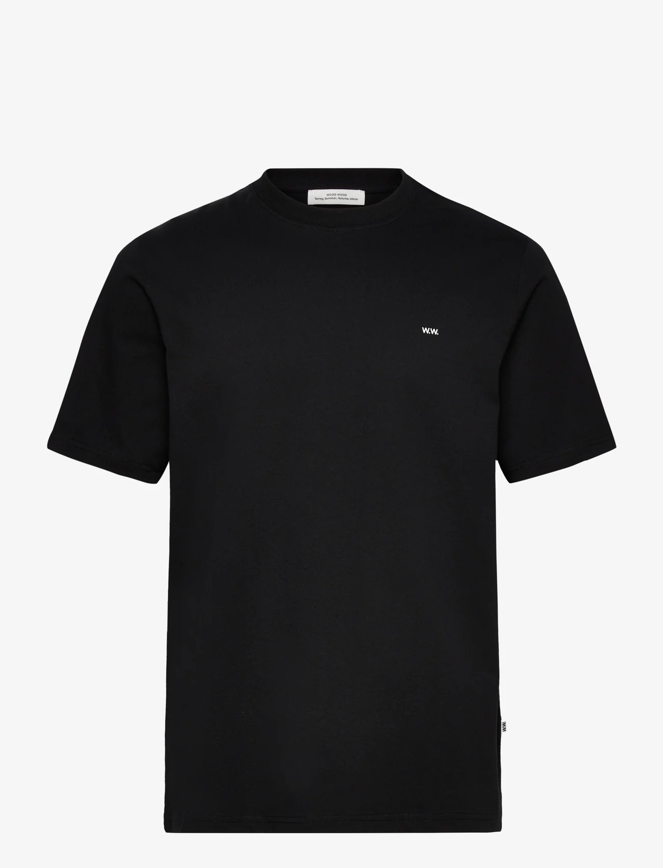 Wood Wood - Essential Sami classic T-shirt GOTS - basic t-krekli - black - 0