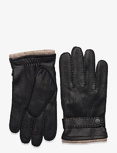Johan leather gloves, Wood Wood