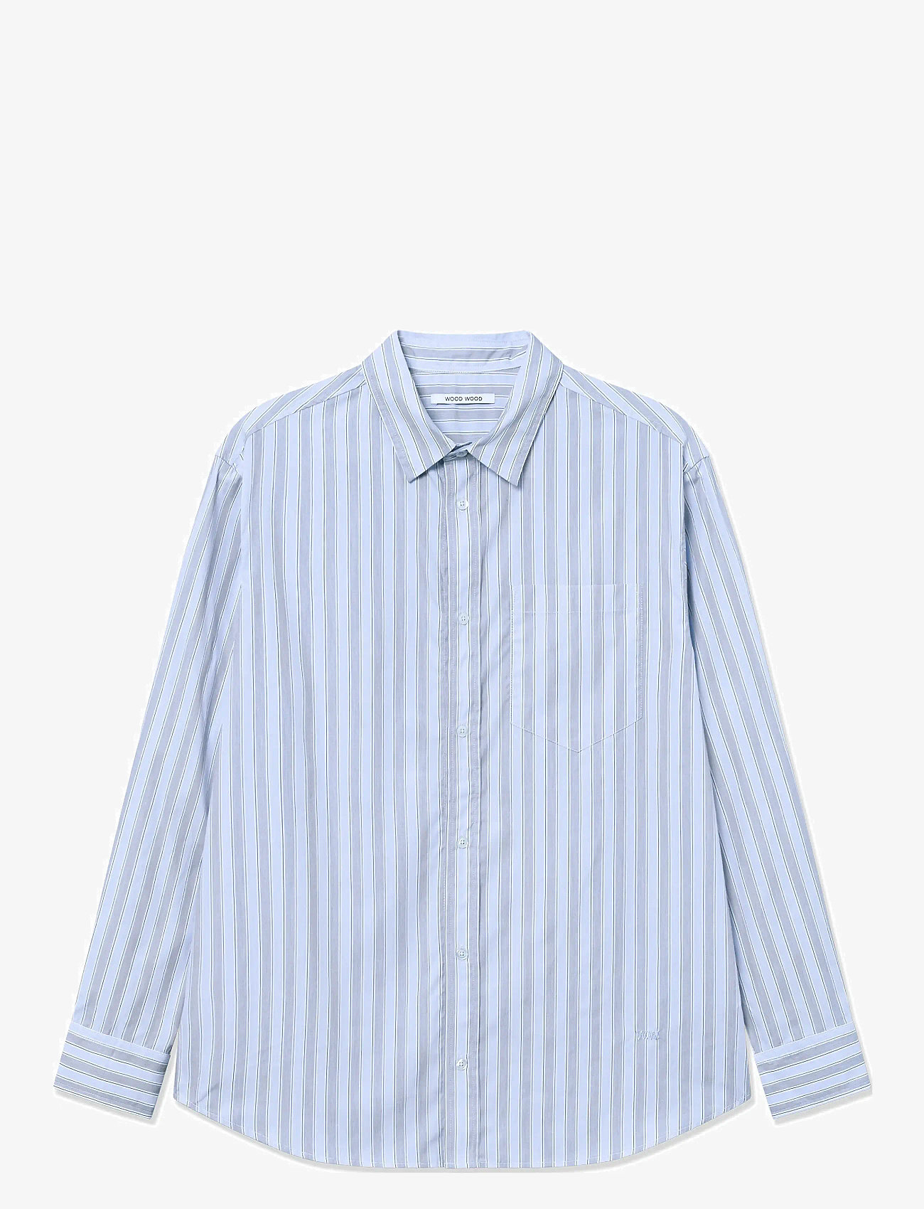 WOOD WOOD - WWnico - stribede skjorter - chambray blue - 1