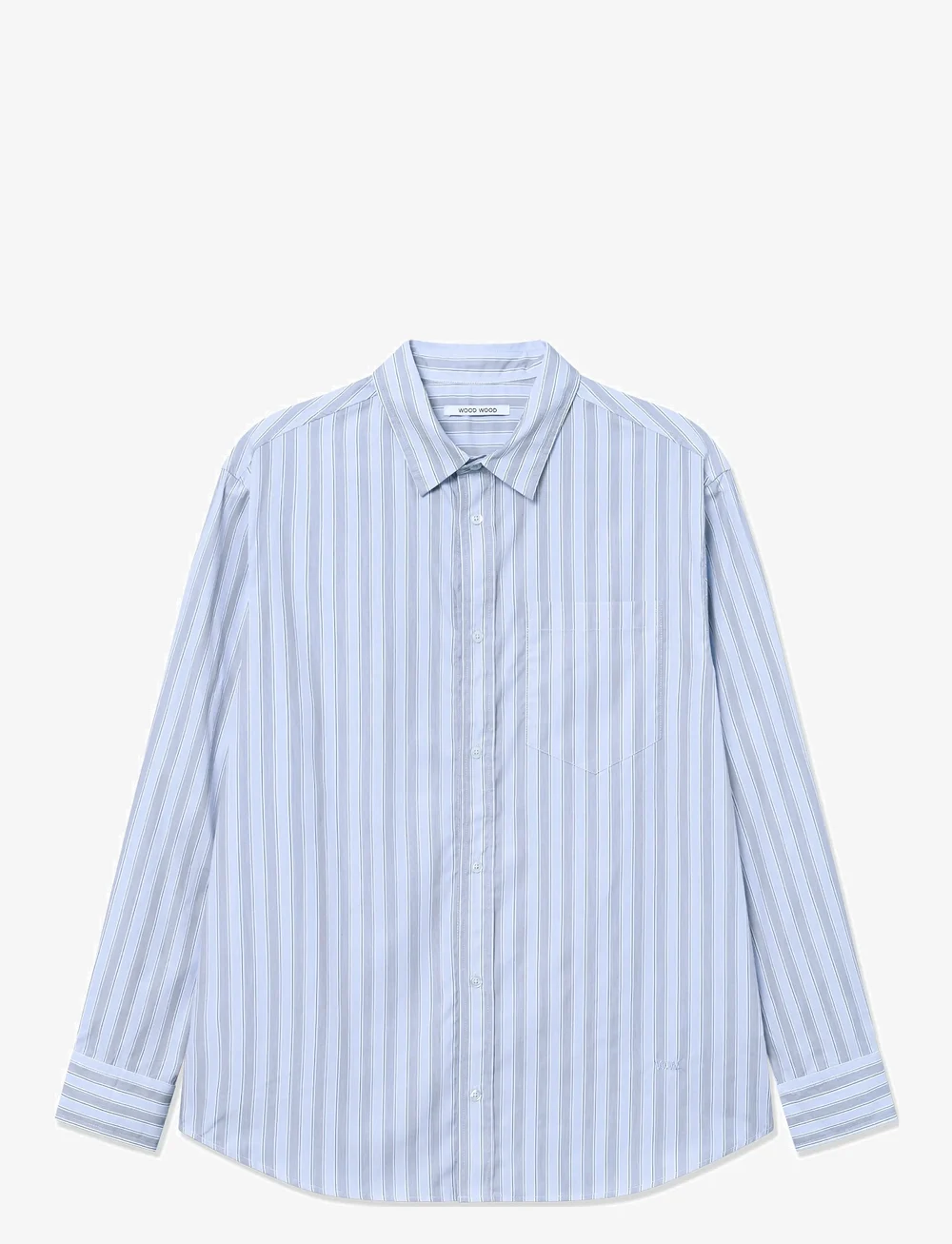 WOOD WOOD - WWnico - stribede skjorter - chambray blue - 1