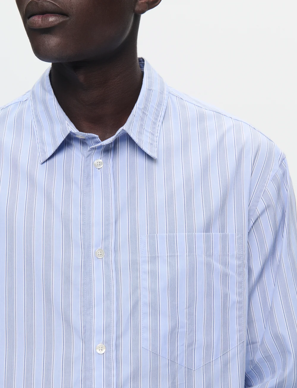 WOOD WOOD - WWnico - stribede skjorter - chambray blue - 4