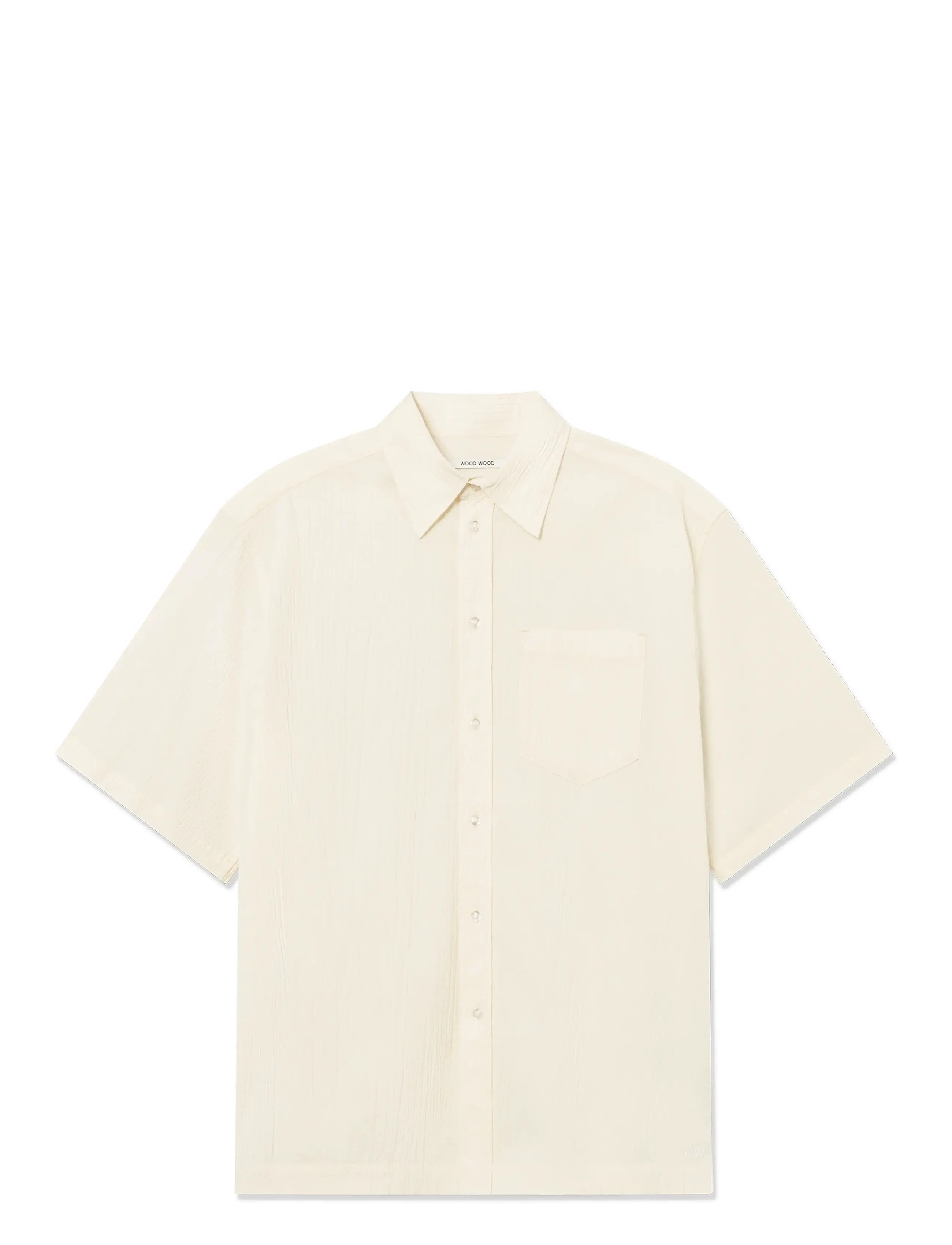WOOD WOOD Wwaaron Ss Cream - L - Herren