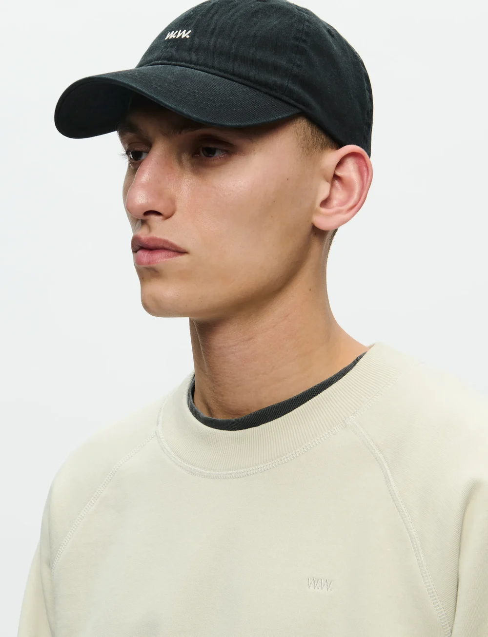 WOOD WOOD - Low profile twill cap - huer & kasketter - black - 2