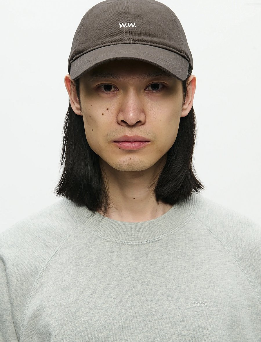 WOOD WOOD - WWLow profile twill cap - nokamütsid - dusty green - 0