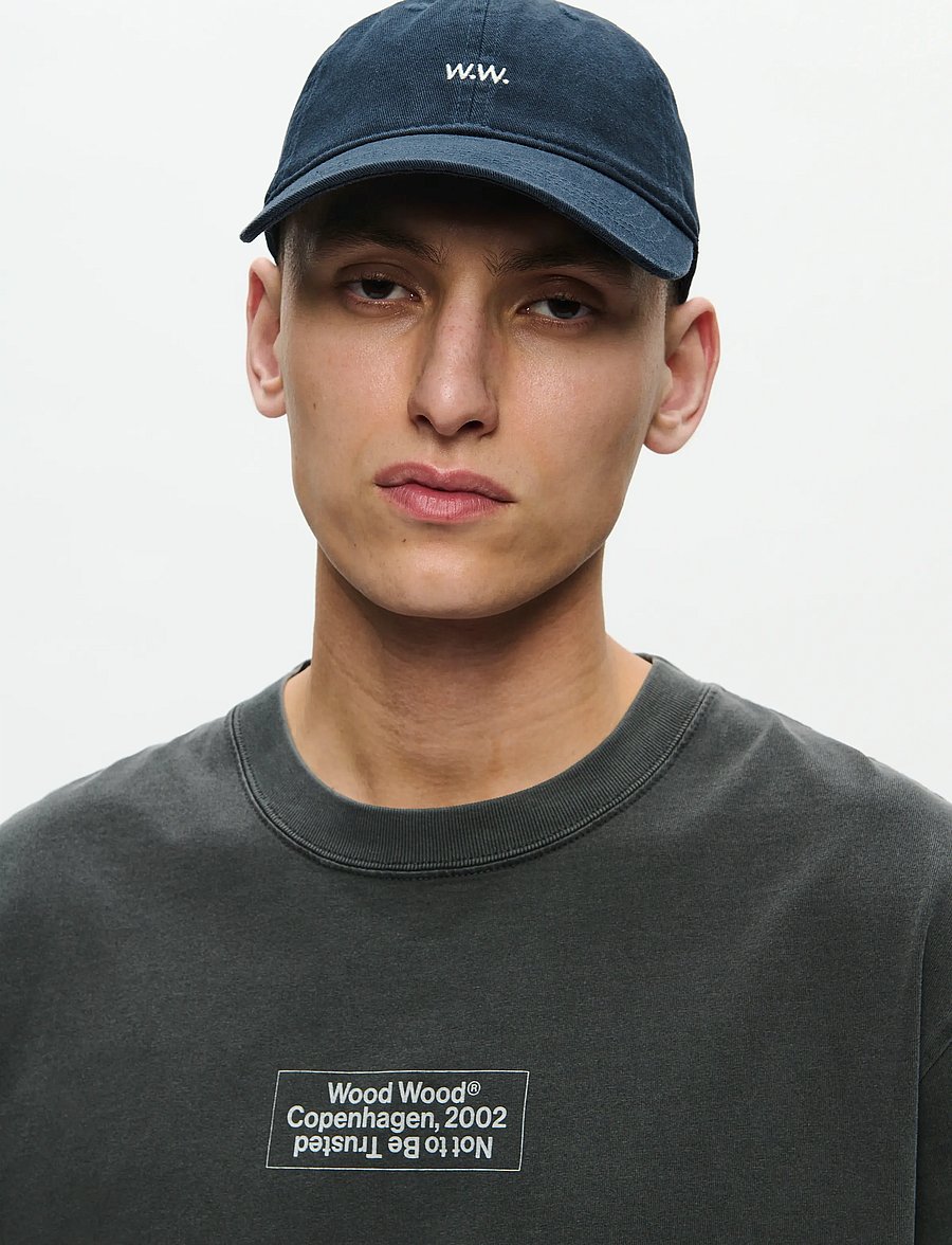 WOOD WOOD - WWLow profile twill cap - caps - navy - 0