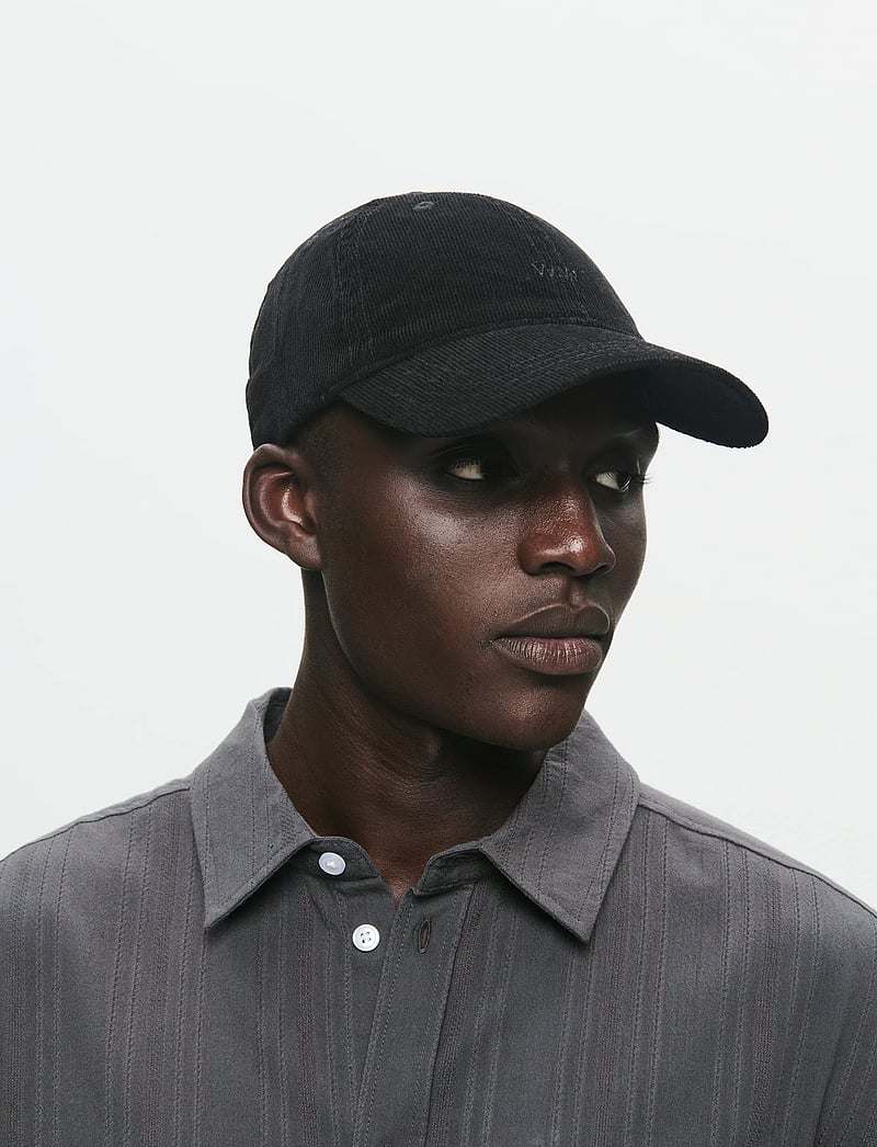 WOOD WOOD - WWLow profile corduroy cap - kasketter - black - 2