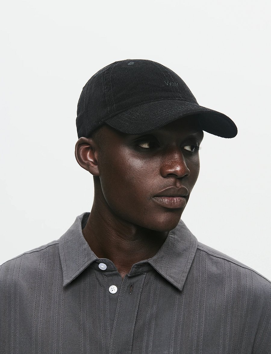 WOOD WOOD - WWLow profile corduroy cap - kappen - black - 2