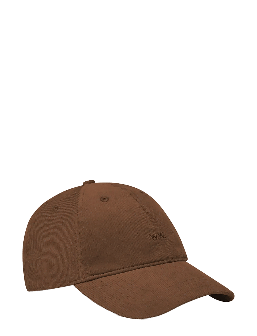 WOOD WOOD - WWLow profile corduroy cap - casquettes - brown - 1