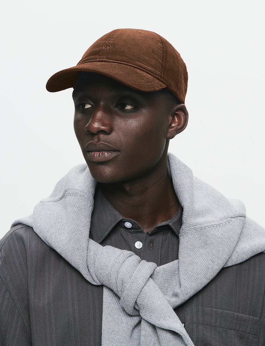 WOOD WOOD - WWLow profile corduroy cap - casquettes - brown - 2