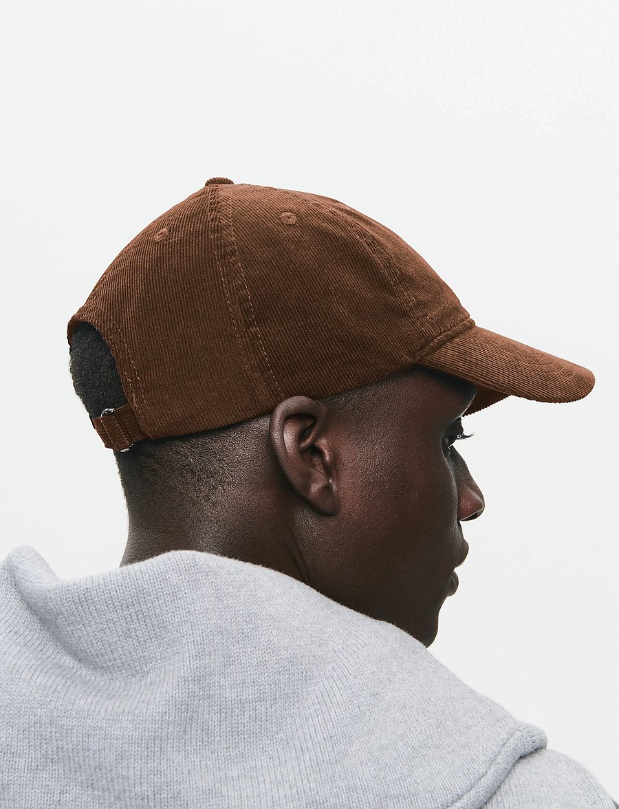WOOD WOOD - WWLow profile corduroy cap - casquettes - brown - 3