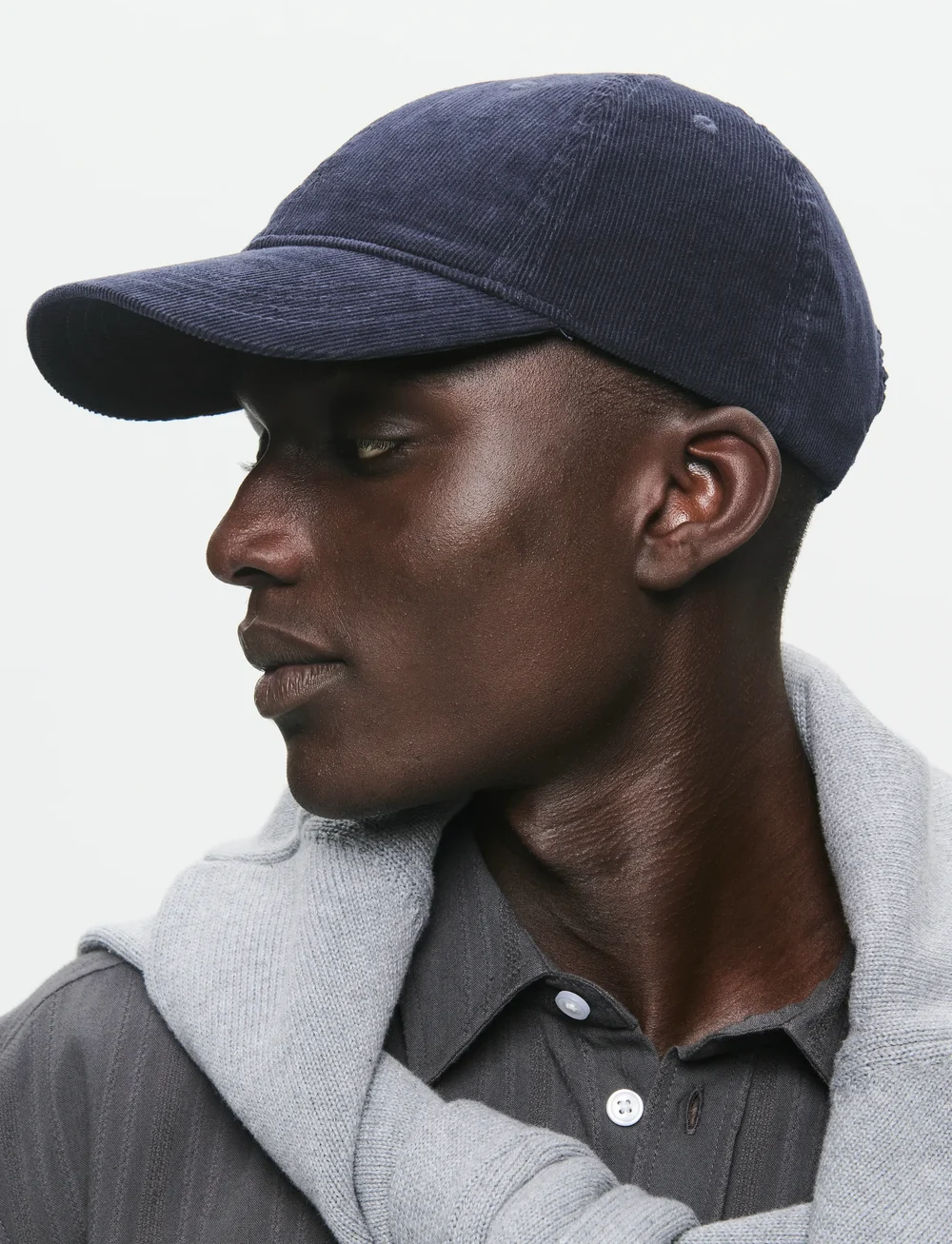 WOOD WOOD - WWLow profile corduroy cap - huer & kasketter - navy - 0