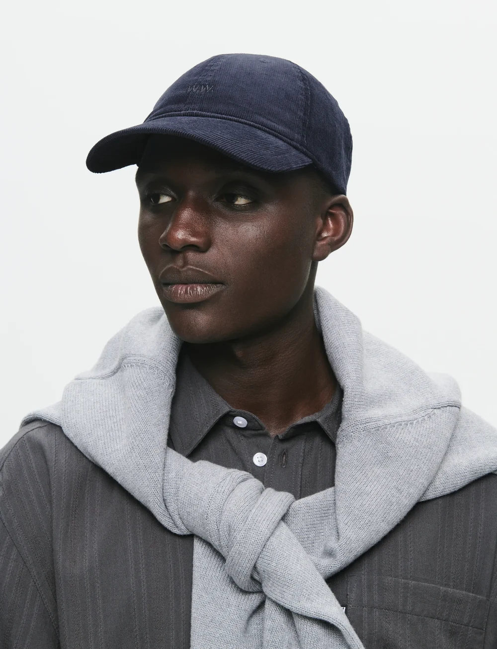 WOOD WOOD - WWLow profile corduroy cap - huer & kasketter - navy - 3