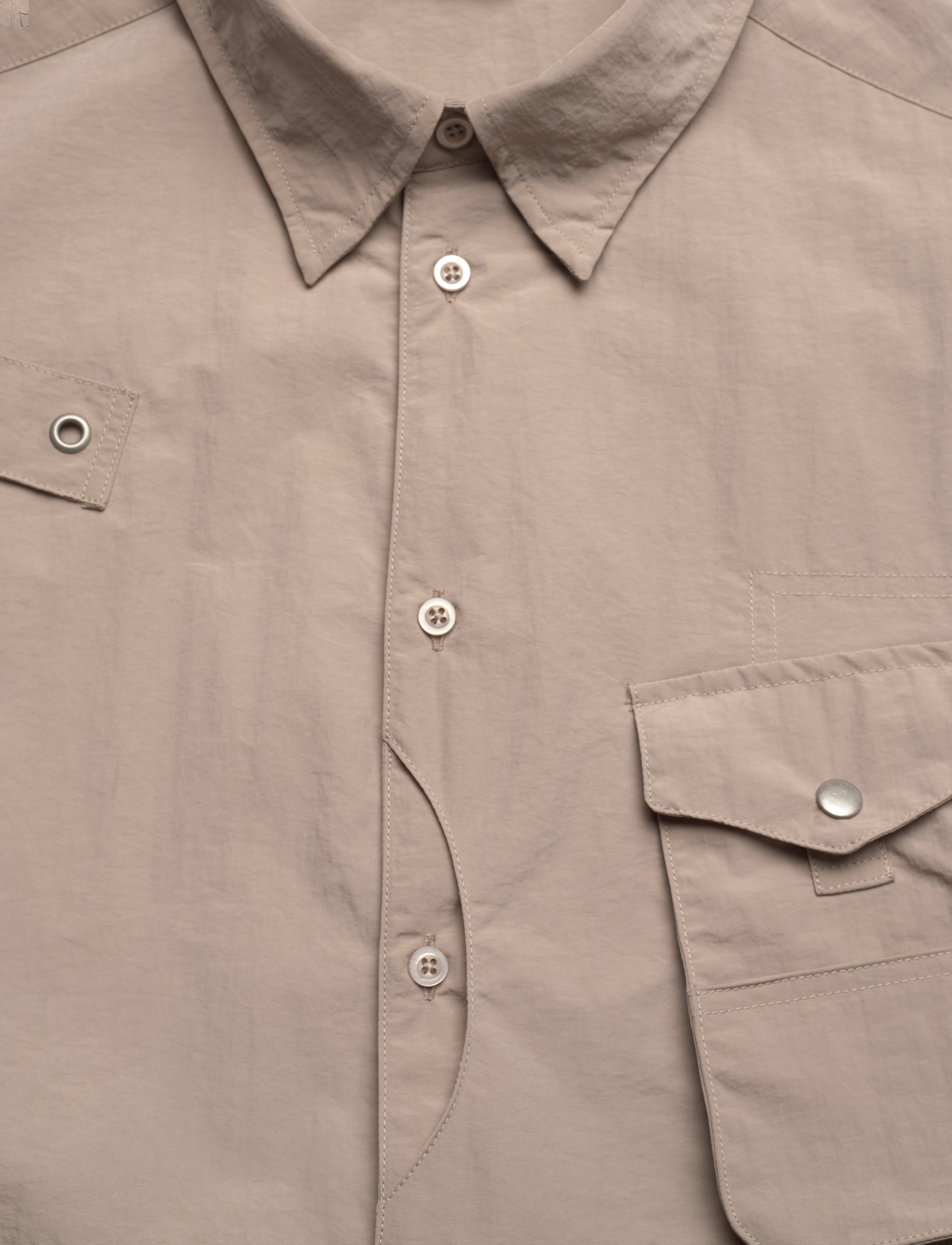 WOOD WOOD - Jaxson Fisherman Shirt - kortærmede skjorter - khaki - 2