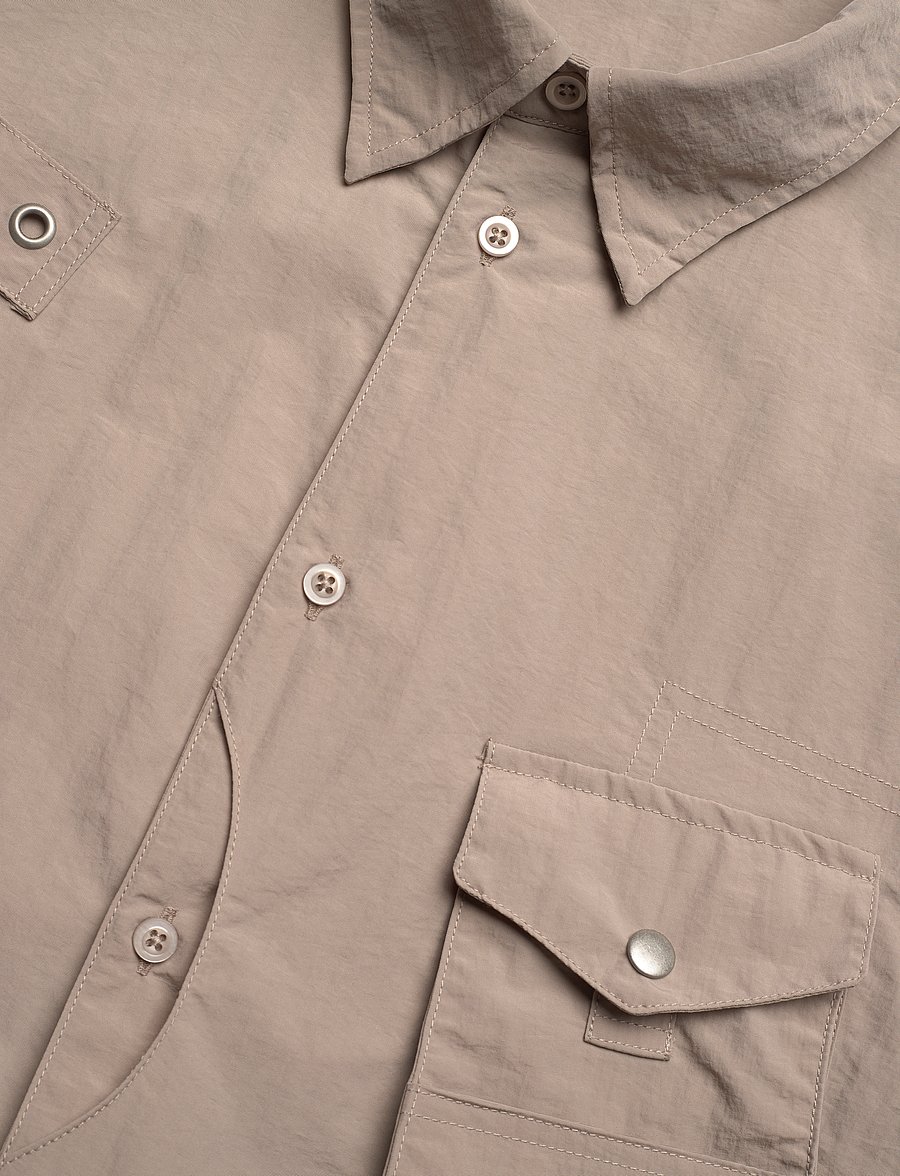 WOOD WOOD - Jaxson Fisherman Shirt - kurzarmhemden - khaki - 3