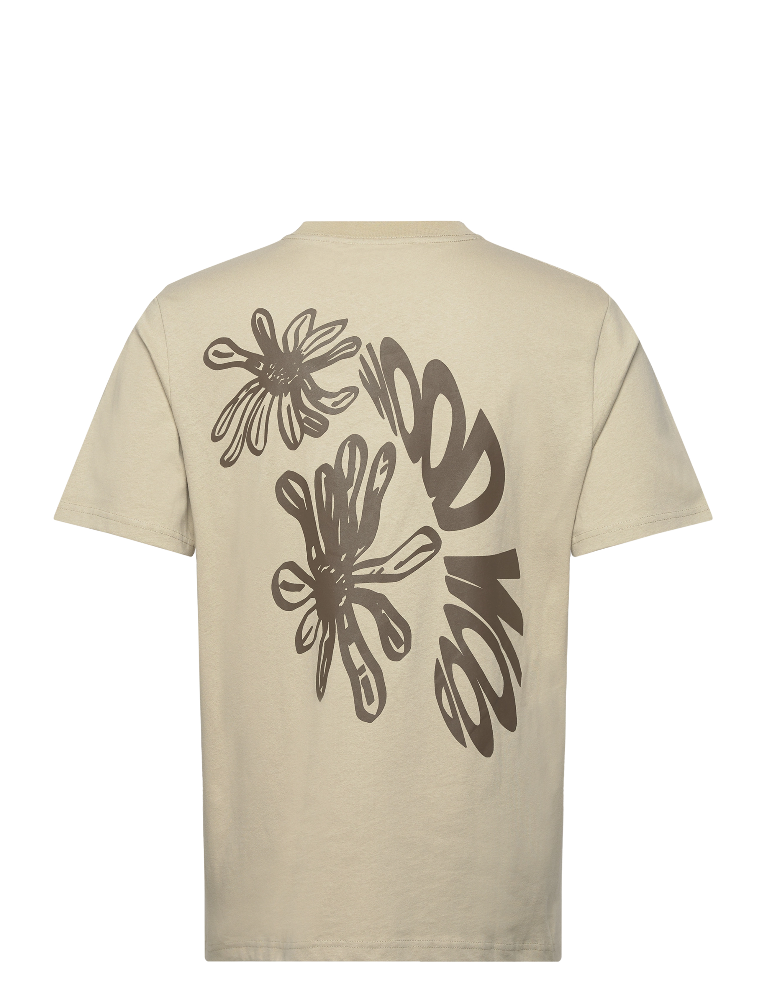 WOOD WOOD - Bobby Flowers T-shirt GOTS - taupe beige - 1