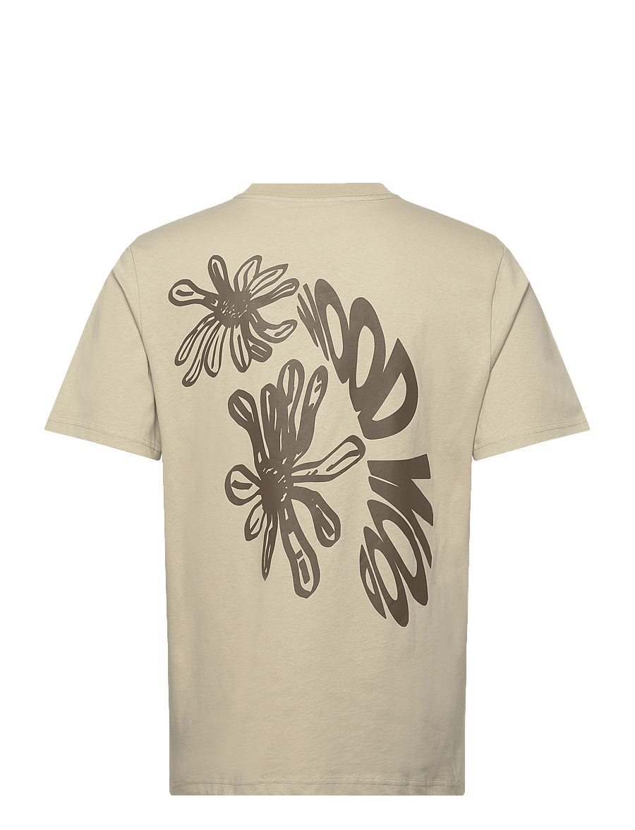 WOOD WOOD - Bobby Flowers T-shirt GOTS - taupe beige - 1